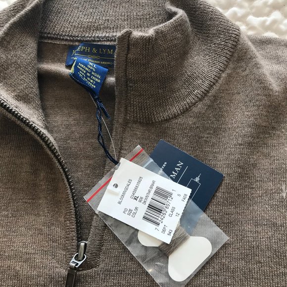 NWT Men’s ¼ zip Heathered Sweater - Picture 3 of 10